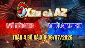 Trận 4 Xà Xía 9/7/2026: Gà Anh Kiểm Dí Ăn 5 Buông Đuôi Bị Đá 3 Chân Té